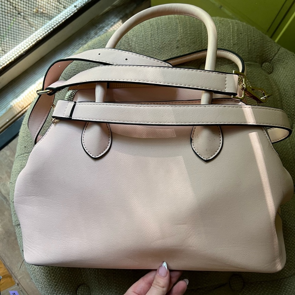 Light pink crossbody purse